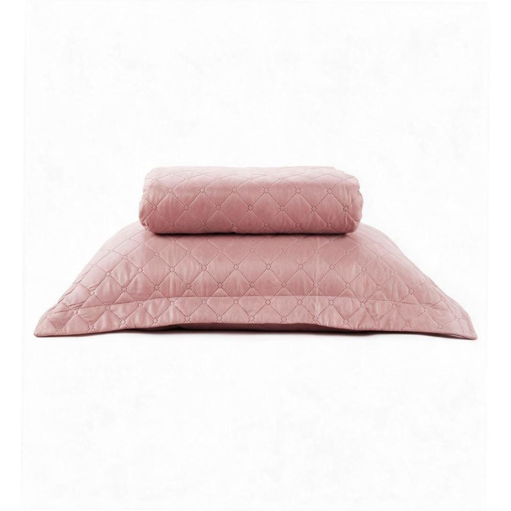 Kit Colcha Solteiro Versalhes/Napoli Lisa Havan Casa 2 pçs - Rose