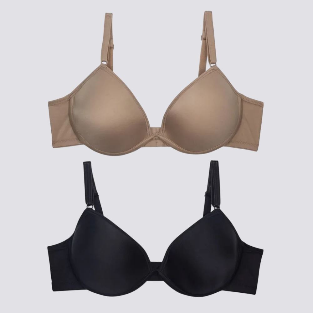 Kit com 2 Sutiãs com Bojo Delrio Sortido K4