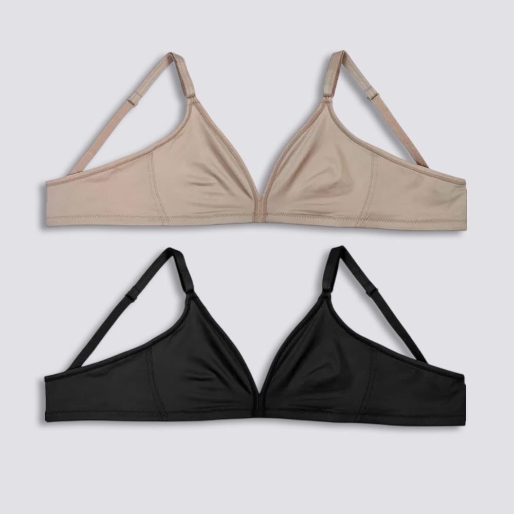 Kit com 2 Sutiãs sem Bojo Delrio Sortido K4