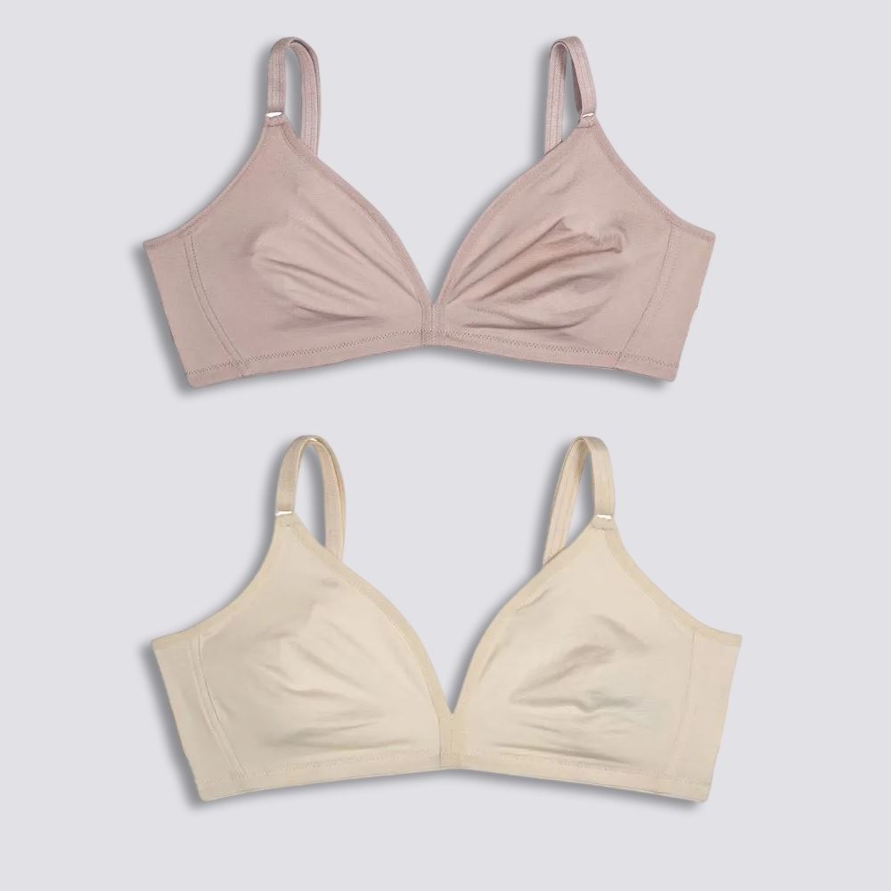 Kit com 2 Sutiãs sem Bojo Delrio Sortido K7