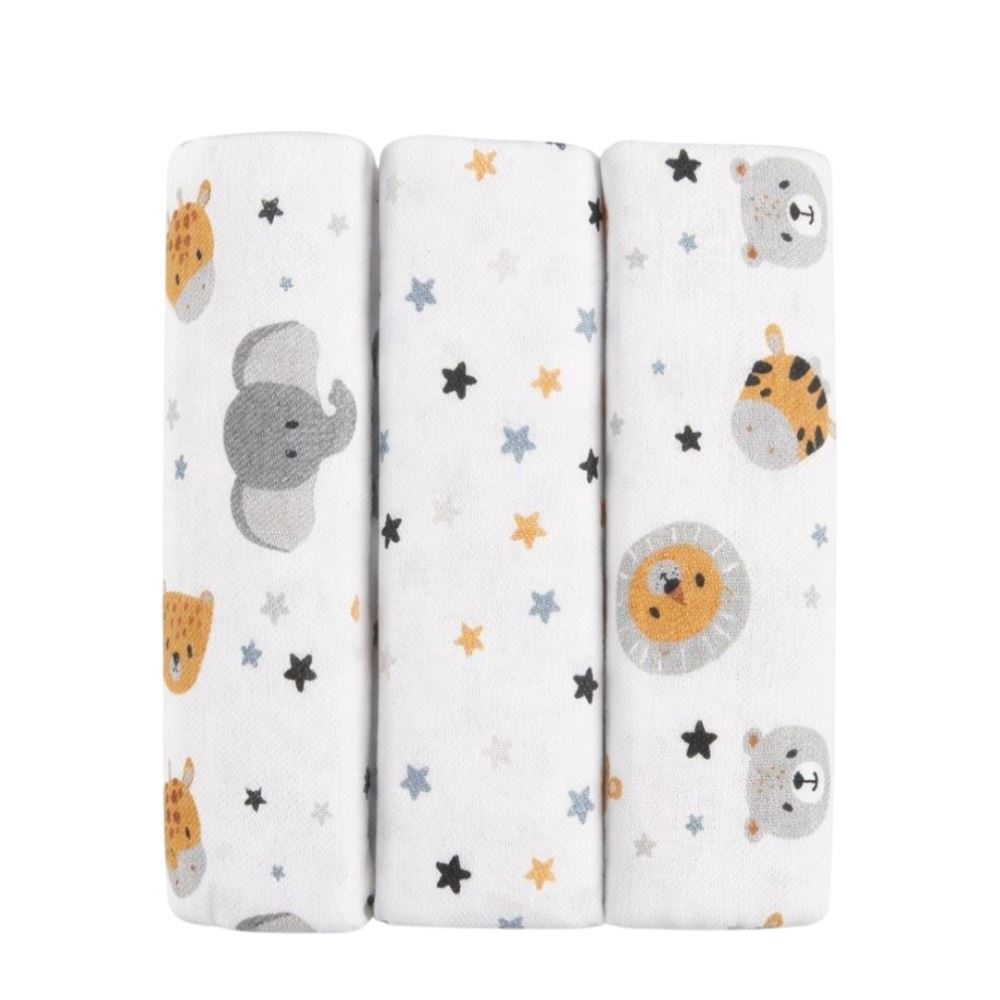Kit Cueiro com 3 Peças 80X80cm Havan Baby - Safari