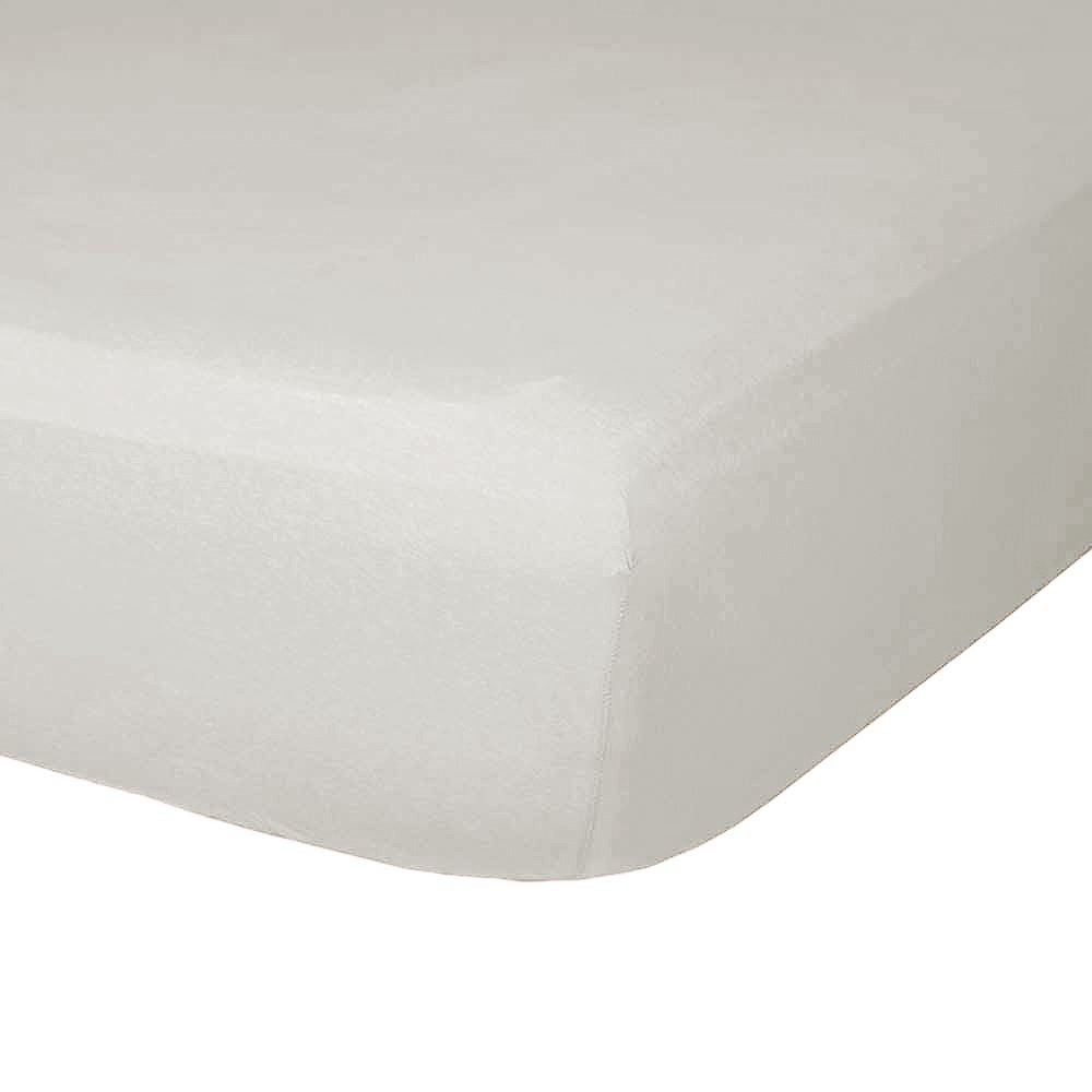 Lençol Avulso King Com Elástico Malha Slim Solecasa 1 Peça - Creme