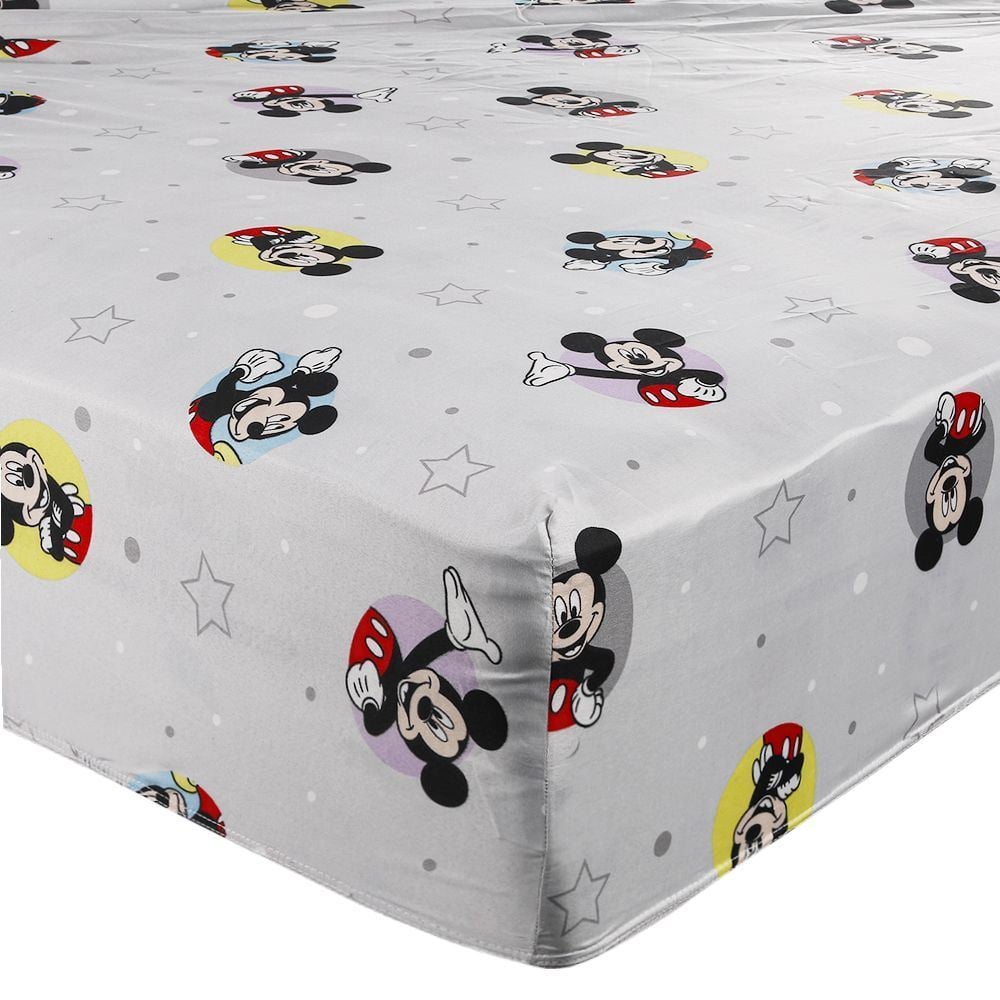 Lençol de Casal Infantil com Elástico Disney by Hedrons - Mickey