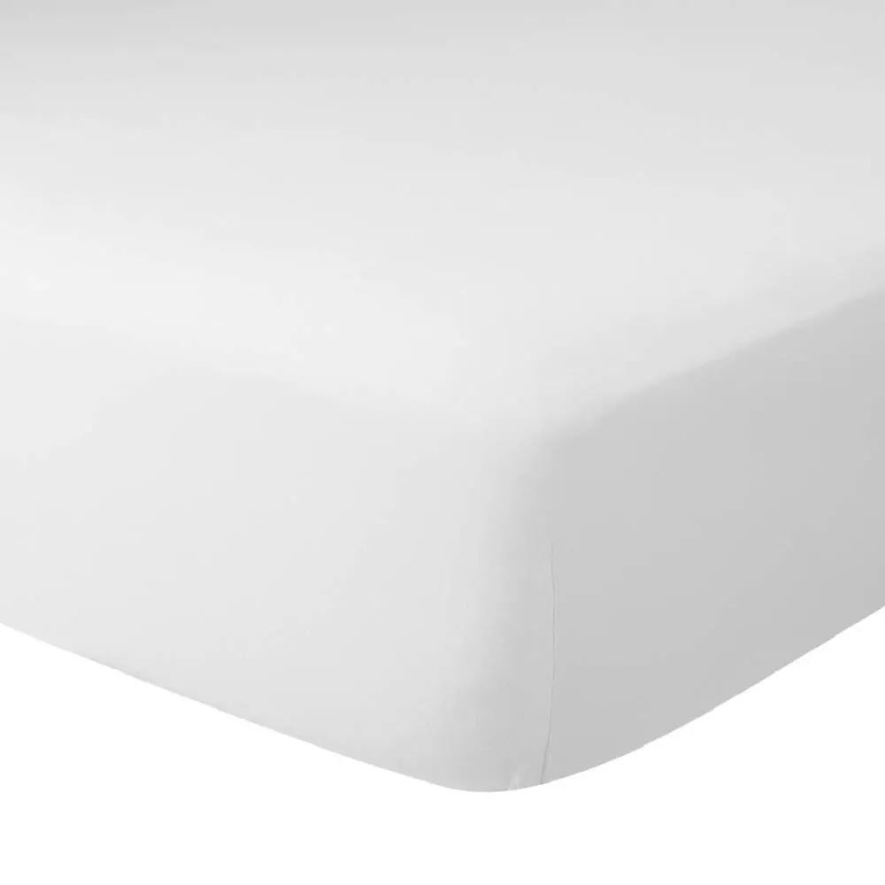 Lençol Queen Percal 100% Algodão Buona Fortuna - Branco Liso Novo