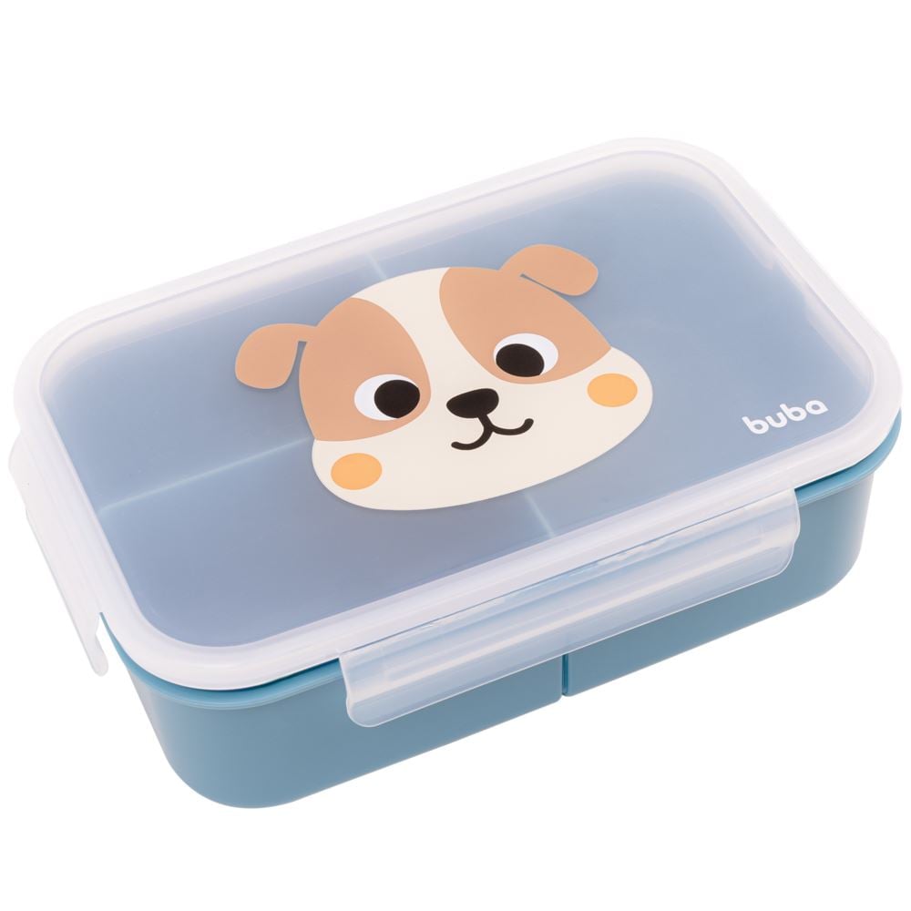 Lancheira com Divisórias Lunchbox Buba Zoo - Cachorro