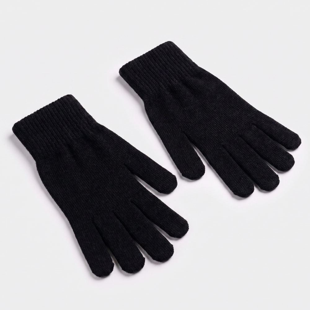 Luva Feminina Em Tricot Boby Blues Preto