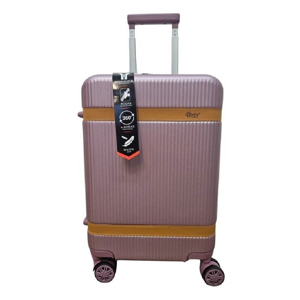 Mala de Bordo Ml-46 Abs 360° 10Kg Della Import - ROSA OURO