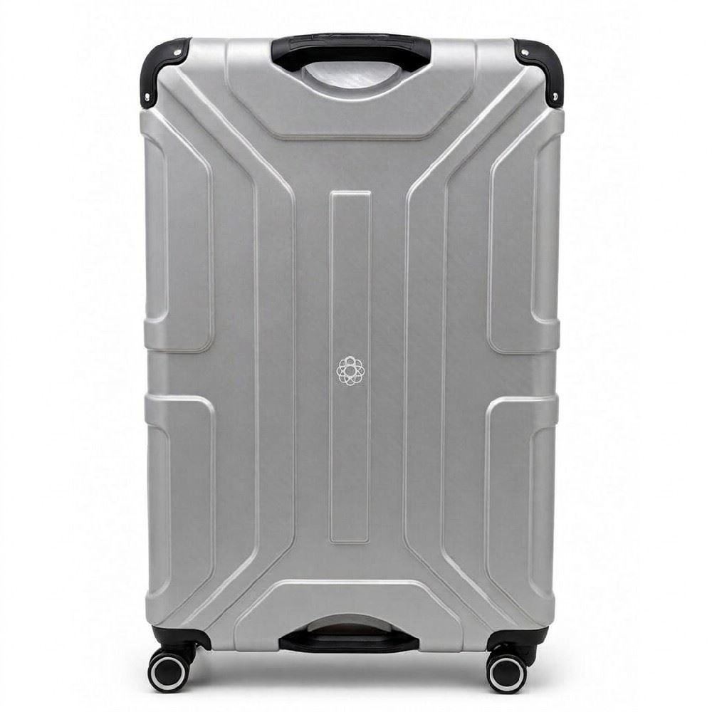 Mala de Viagem Média Ml-300 Abs 360° Della Import - Prata