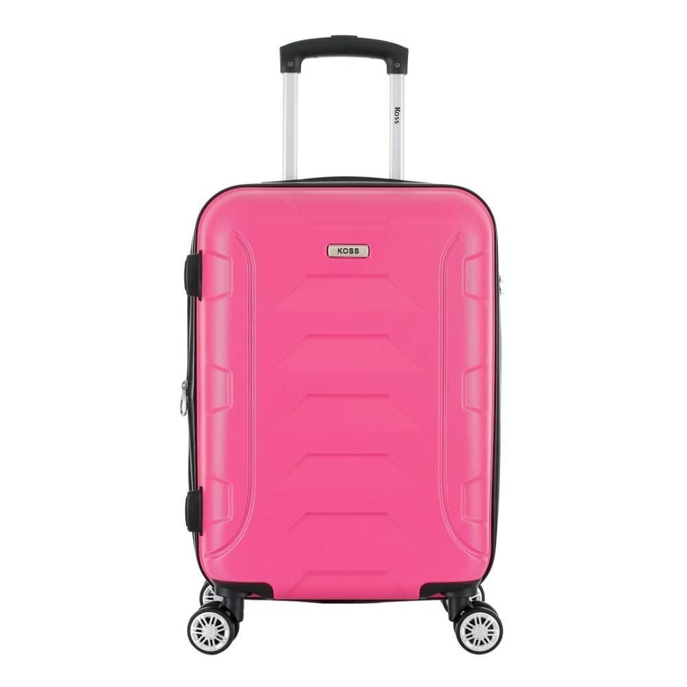 Mala de Bordo Abs 360° Flórida 10Kg Koss - Rosa