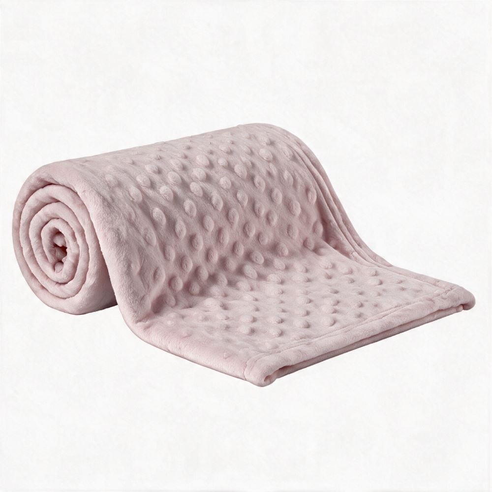 Manta de Bebê Microfibra 100% Poliéster Pop Corn Havan Baby - Rosa Claro