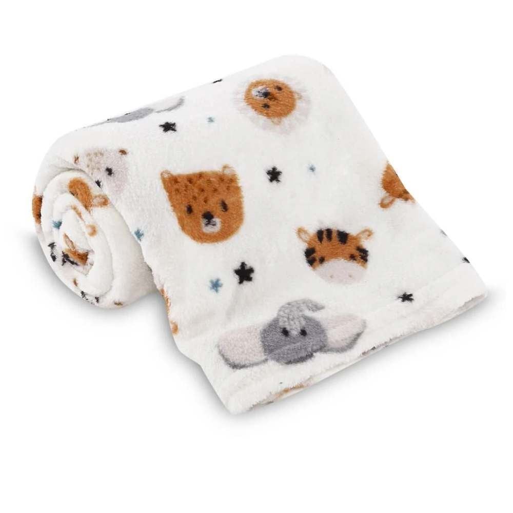 Manta de Bebê Microfibra 90X110 cm Havan Baby 1 Peça - Safari