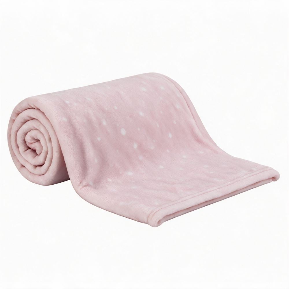 Manta de Bebê Microfibra 90X110cm Havan Baby 1 Peça - Poa Rose