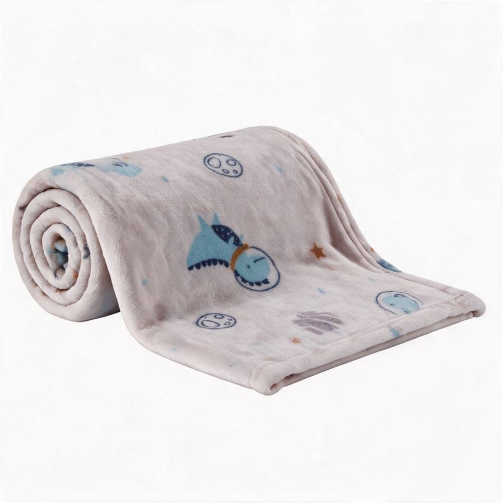 Manta de Bebê Microfibra 90X110cm Havan Baby 1 Peça - Dino Espacial