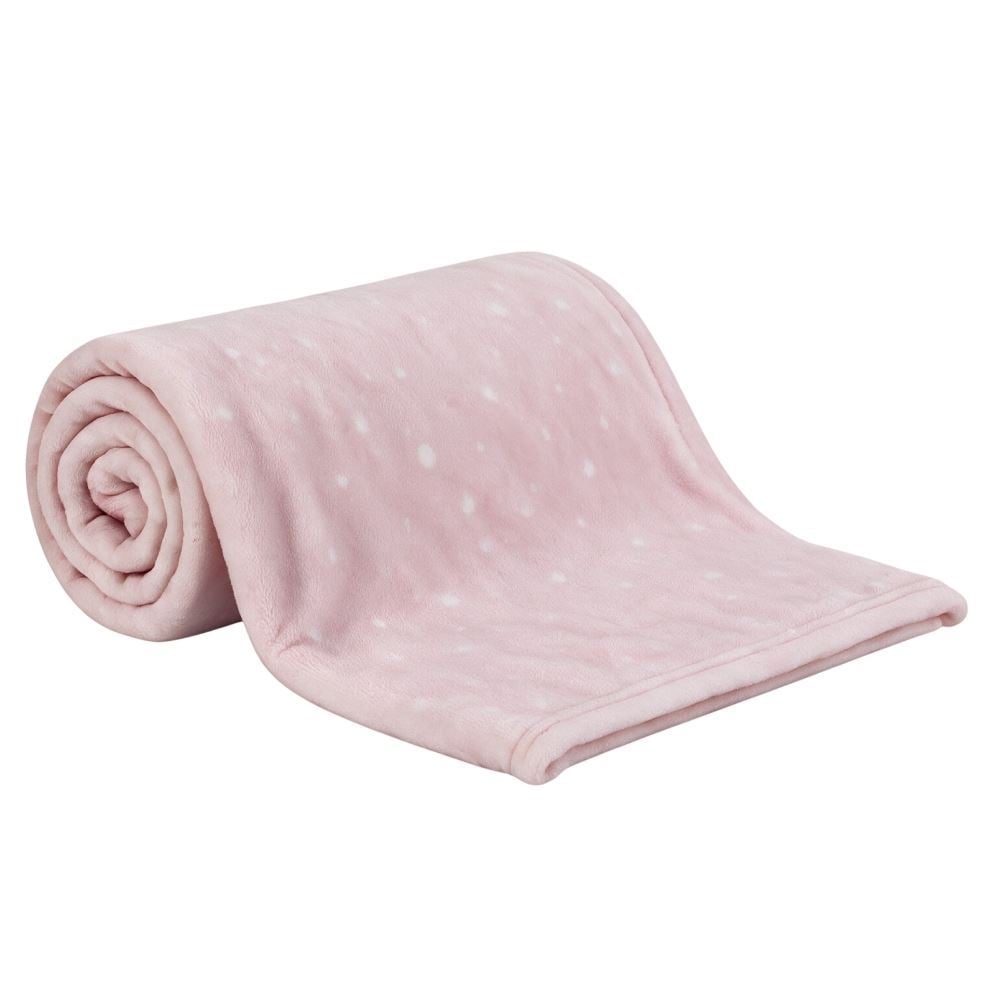 Manta de Bebê Microfibra 90X110cm Havan Baby 1 Peça - Poa Rose