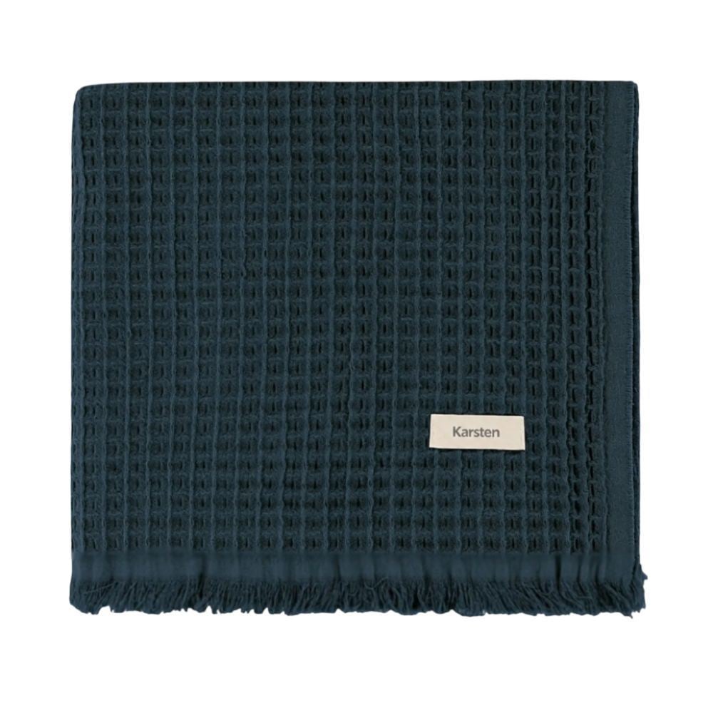 Manta Decorativa Denver 1,50X2,00 m 100% Algodão Karsten - Azul Petróleo