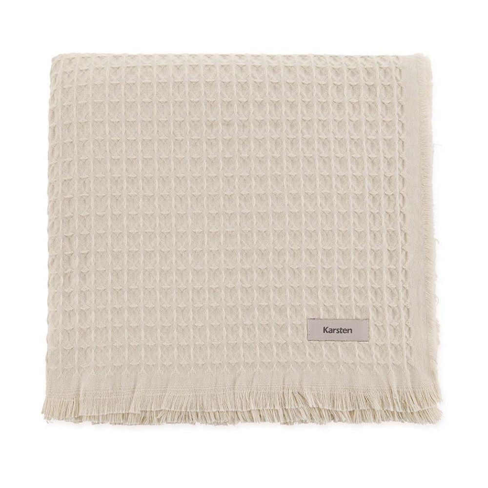 Manta Decorativa Denver 1,50X2,00M 100% Algodão Karsten - Areia
