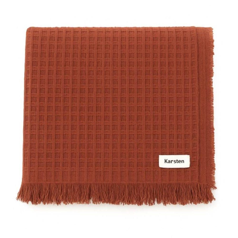 Manta Decorativa Denver 1,50X2,00M 100% Algodão Karsten - Telha