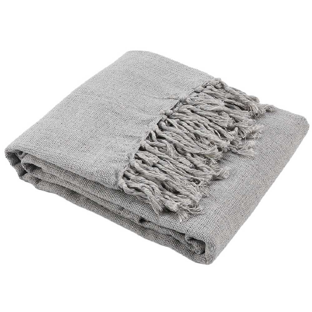 Manta para Sofá 1,80X2,30 m Mônaco Havan Casa - Prata Mescla