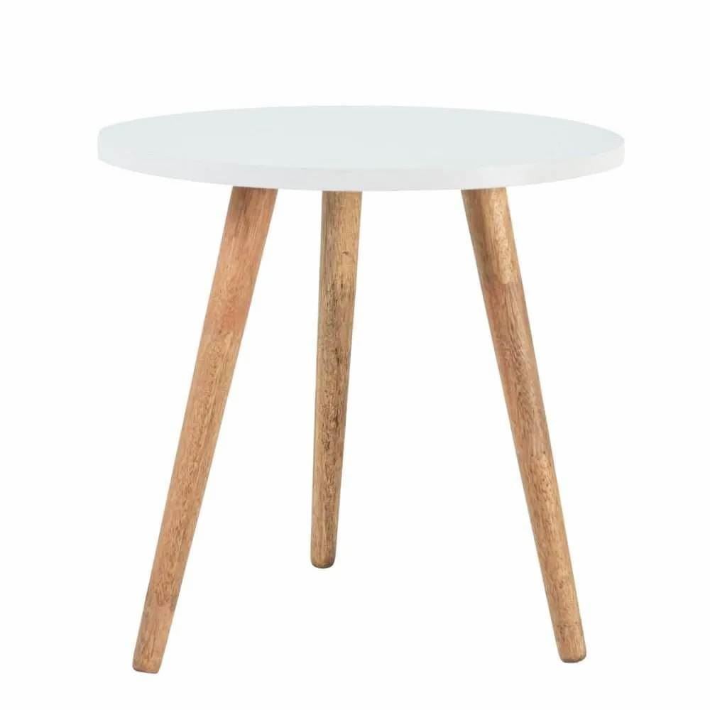 Mesa de Apoio Baixa Decorativa Havan Casa - Branco