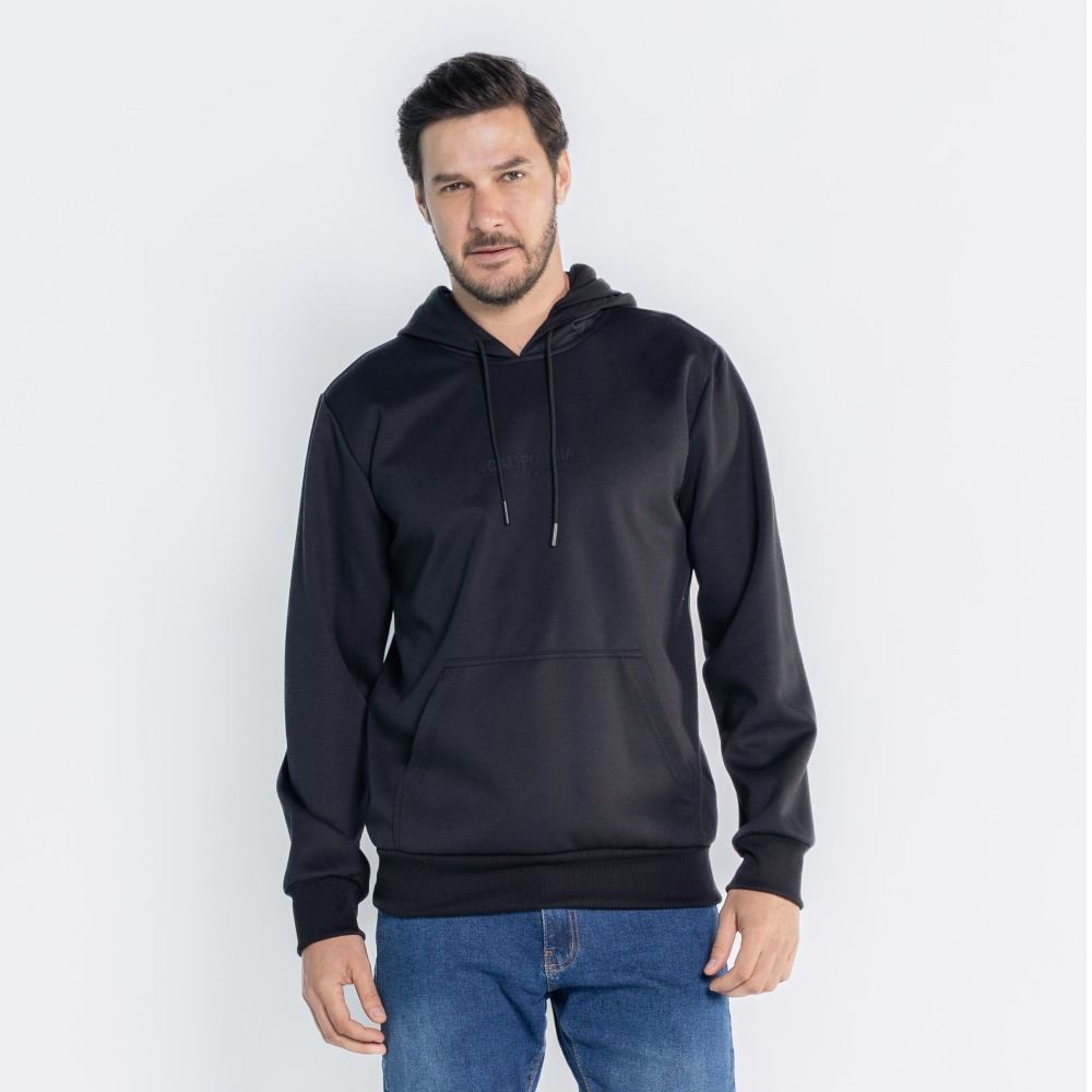 Moletom Masculino Com Capuz Thing Preto
