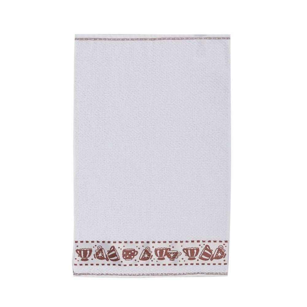Pano de Copa Felpudo 45Cm X 65Cm Jacquard Döhler - Café Marrom