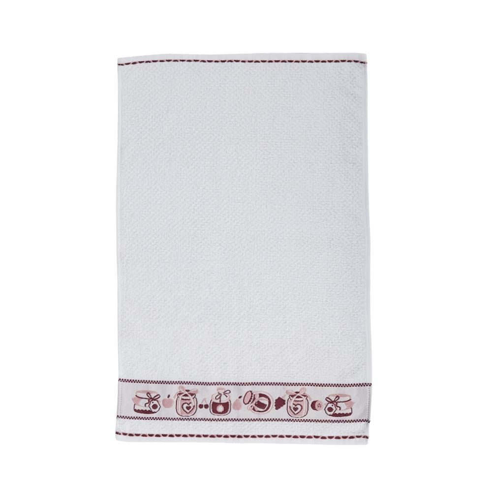 Pano de Copa Felpudo 45Cm X 65Cm Jacquard Döhler - Geleia Bordô