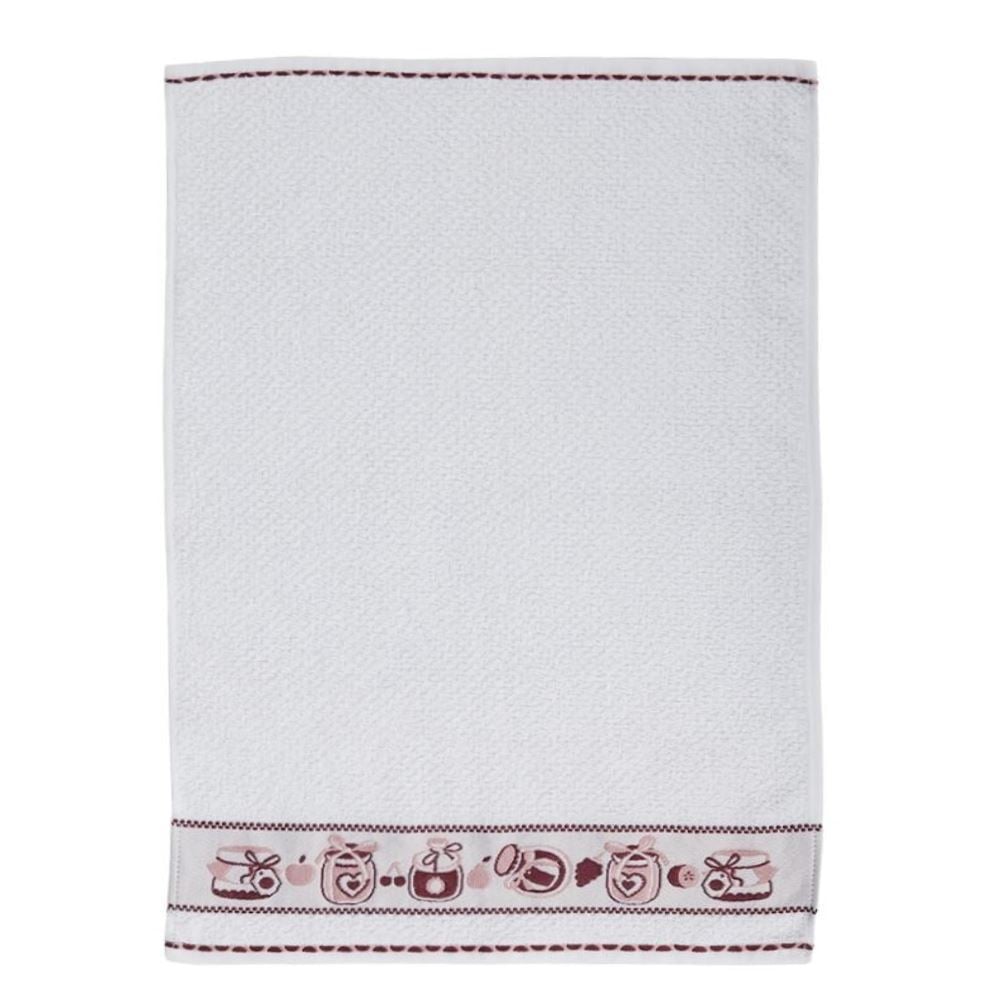 Pano de Copa Felpudo 45Cm X 65Cm Jacquard Döhler - Geleia Bordô