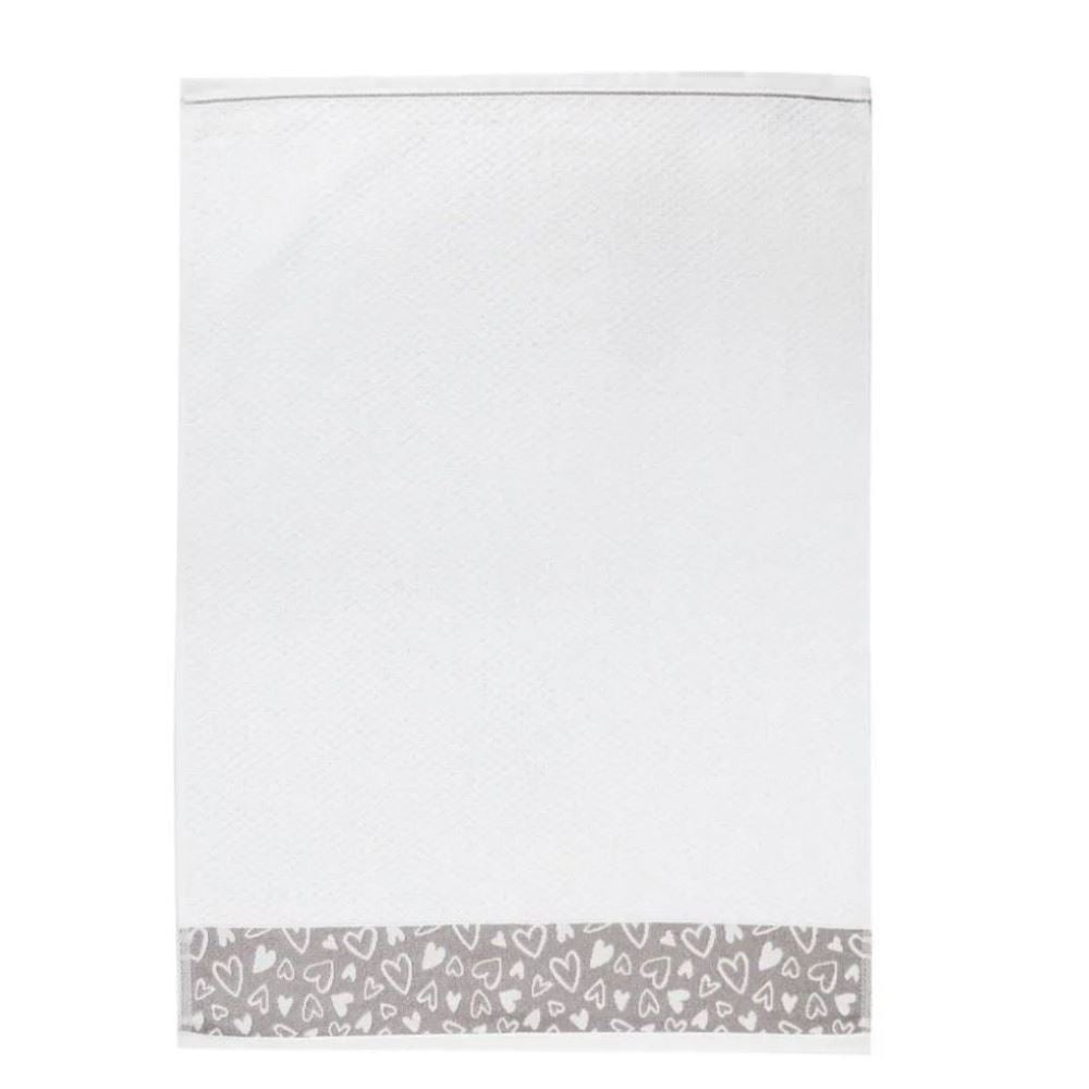 Pano de Copa 46Cm X 65Cm Jacquard Karsten - Coração