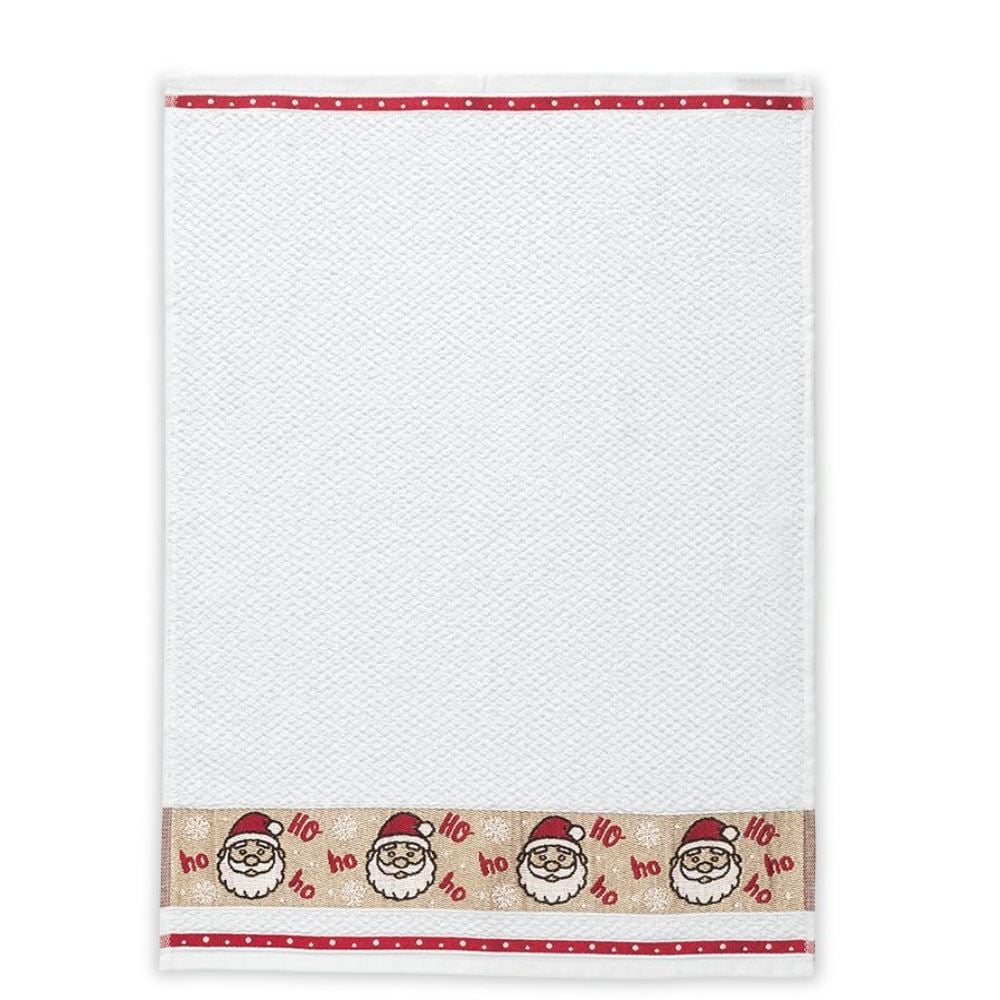 Pano de Copa Jacquard Natal Karsten - Noel Ho Ho