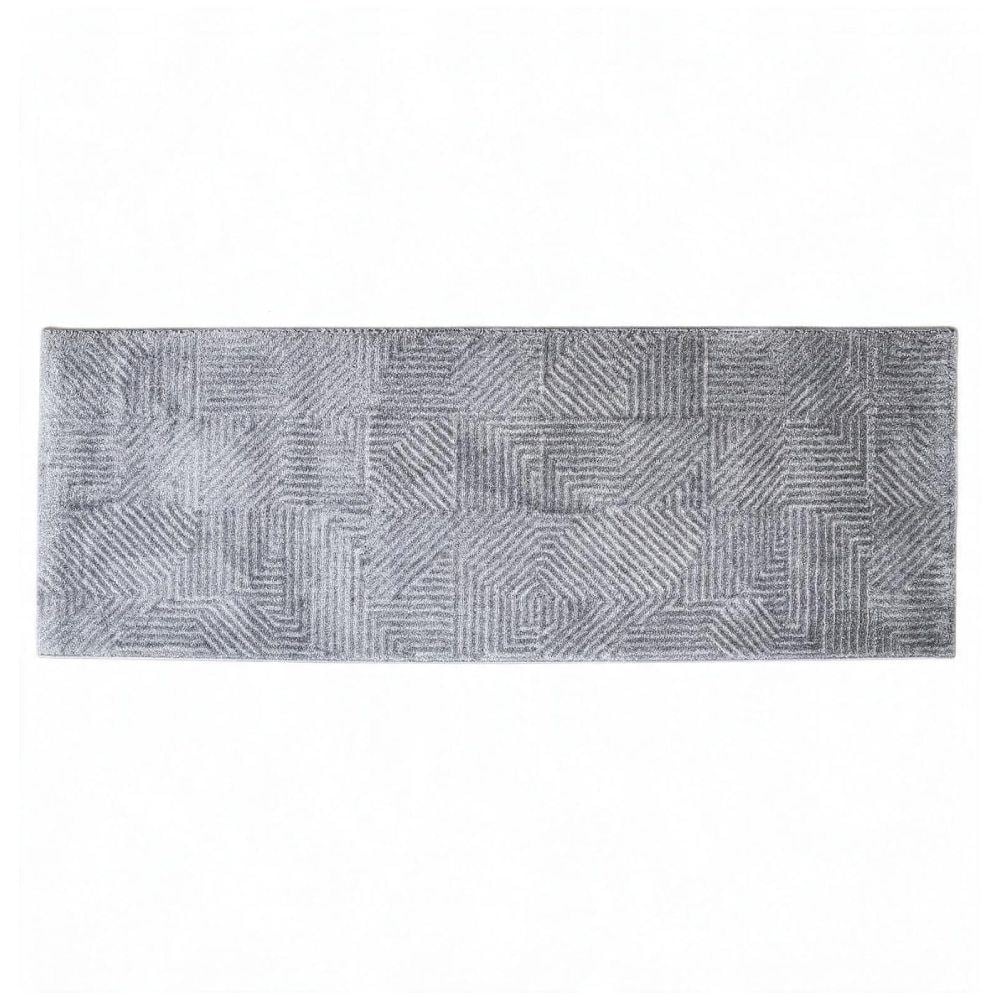 Tapete Passadeira 67Cm X 1,80M Lucca Havan Casa - Cinza Elegance 