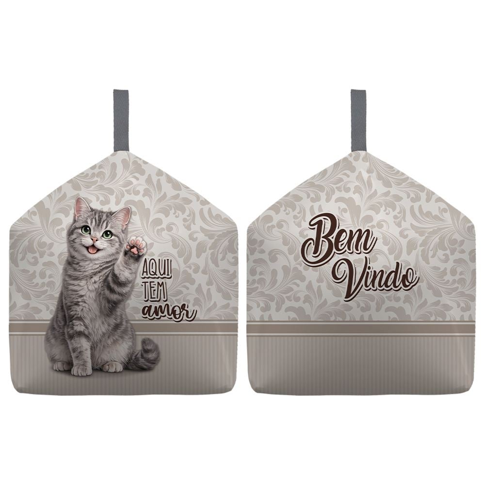 Peso de Porta Decorativo Havan Casa - GATO AMOR