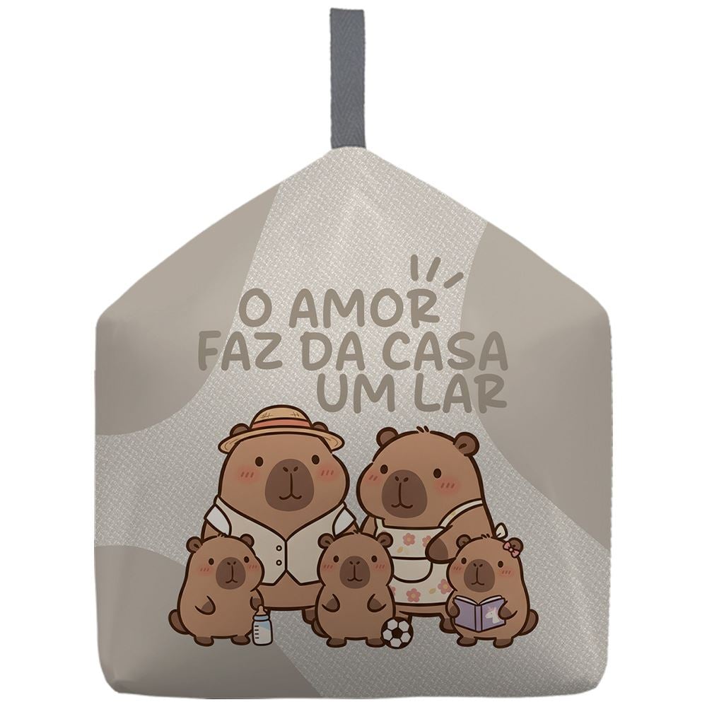 Peso de Porta Decorativo Havan Casa - CAPIVARA FAMILIA