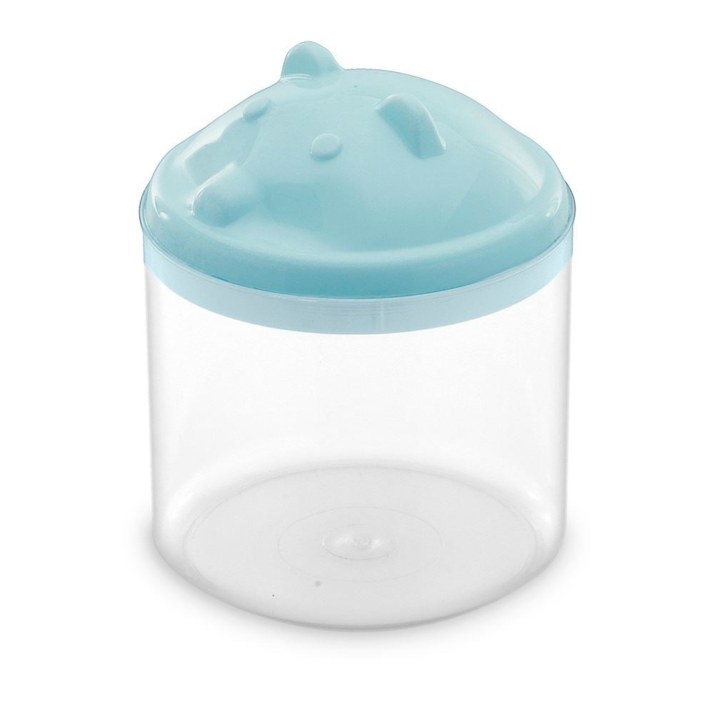 Porta Cotonete Urso Transparente Havan Baby - Nevoa