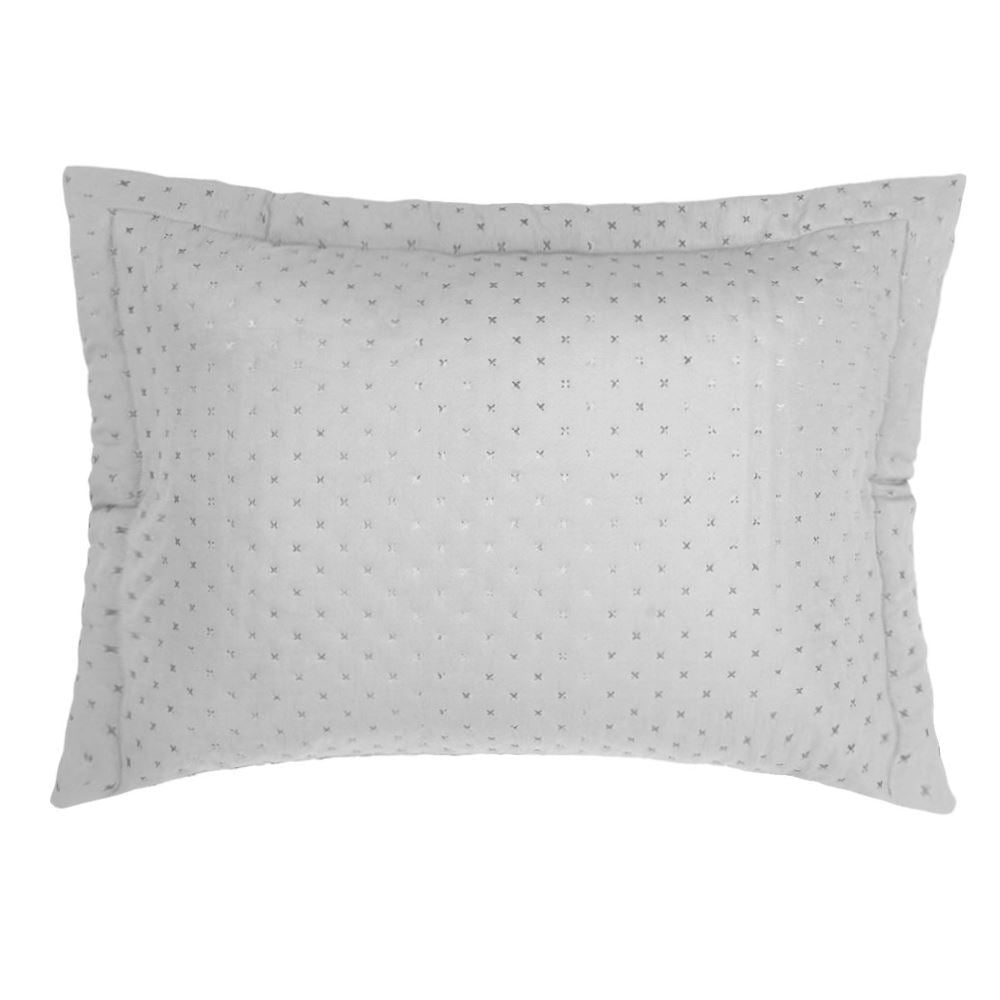 Porta Travesseiro 50X70 cm Elegance Havan Casa 1 Pç - Cinza Ice