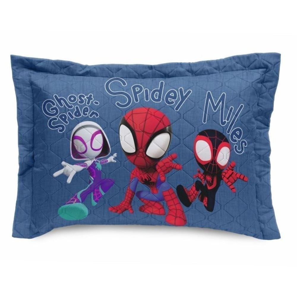 Porta Travesseiro Infantil Estampado Disney Hedrons - Spidey Time