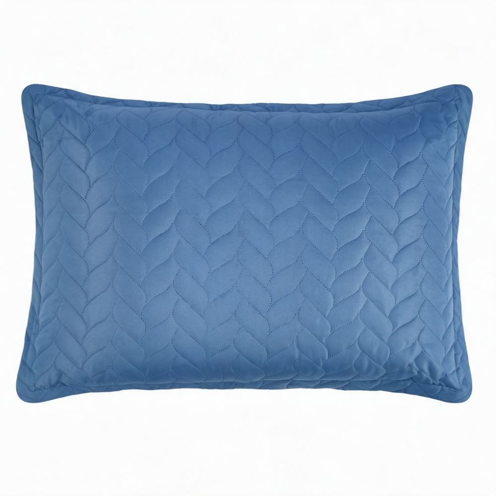 Porta Travesseiro Napoli Matelado 50Cm X 70Cm Havan Casa - Azul