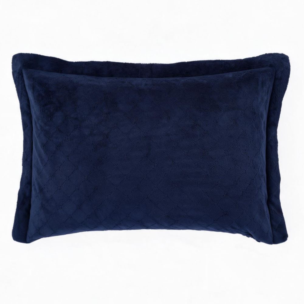 Porta Travesseiro Provence Plush Havan Casa - Azul Mariner