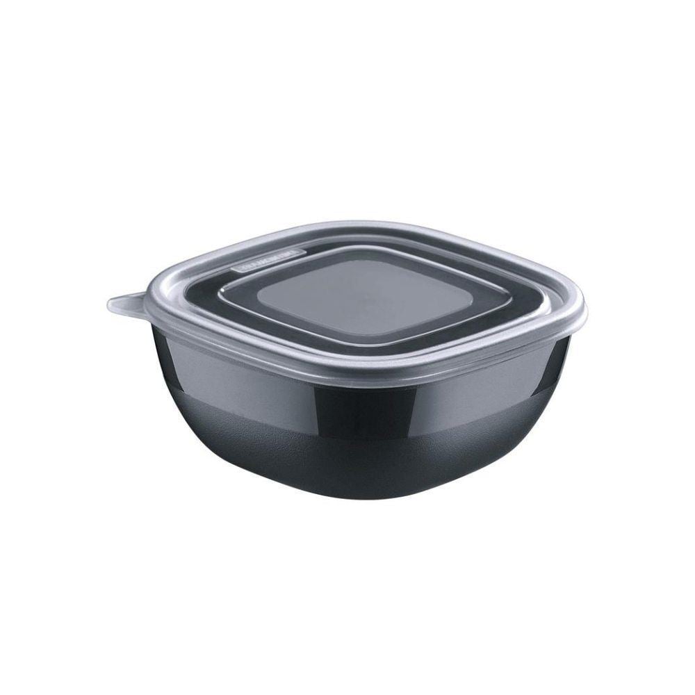 Pote Quadrado Mix Color Tramontina 600Ml - Preto