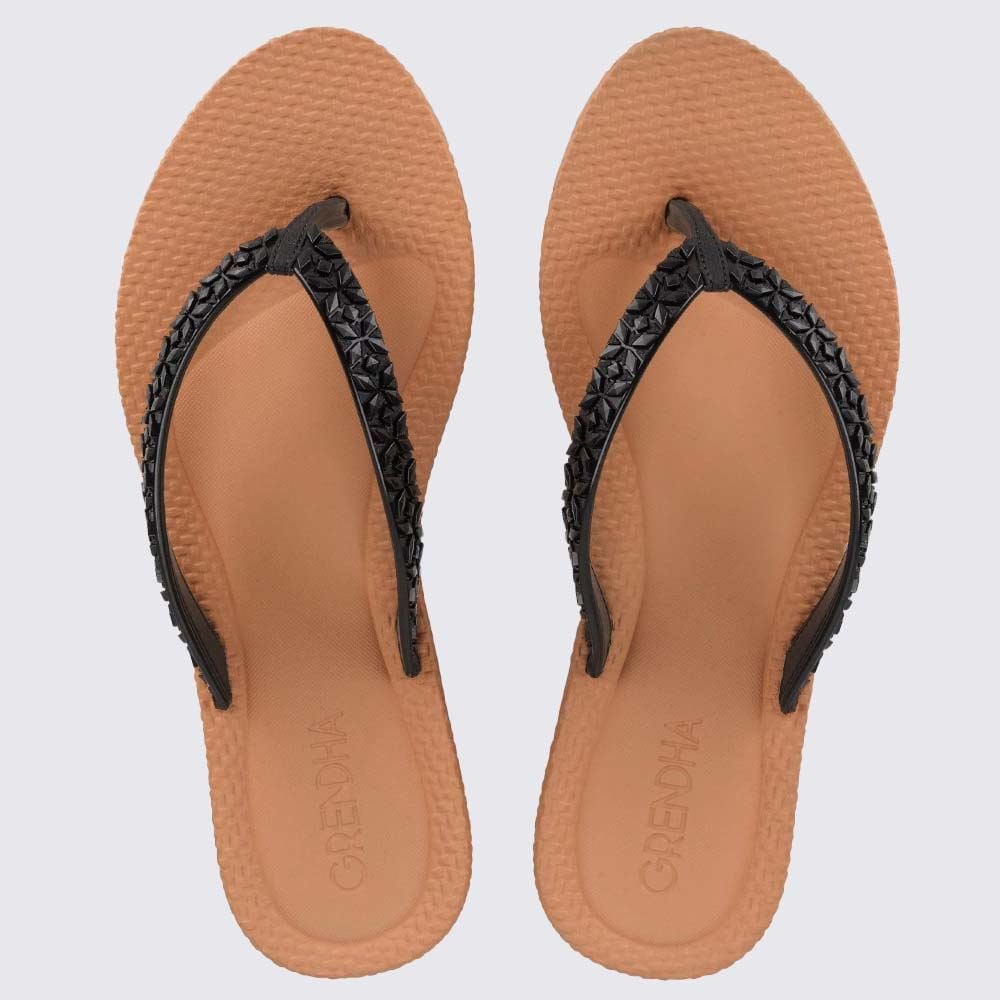 Rasteira Todo Dia Linda Grendha Preto/Terroso Escuro