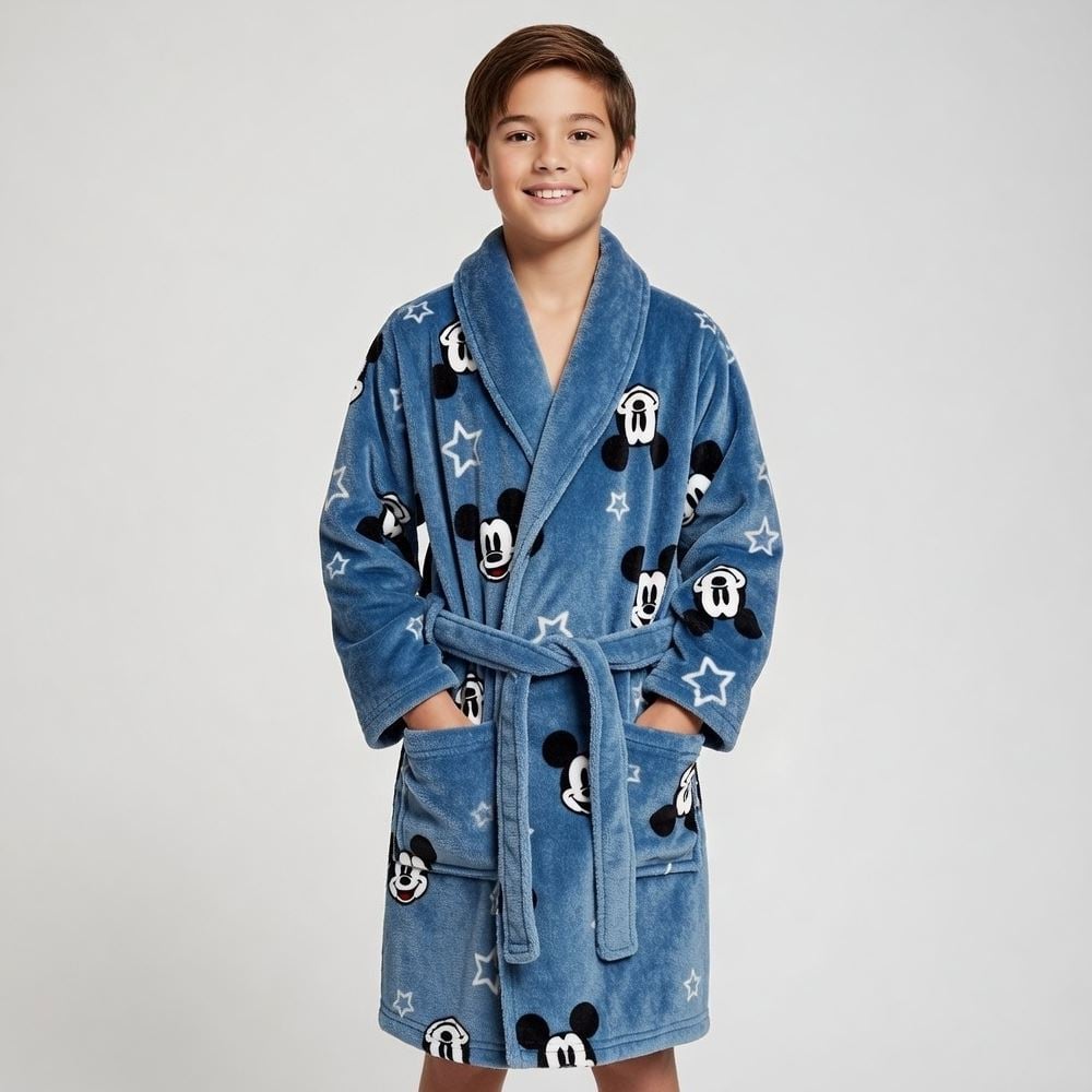 Roupão Infantil G Microfibra Disney - Mickey
