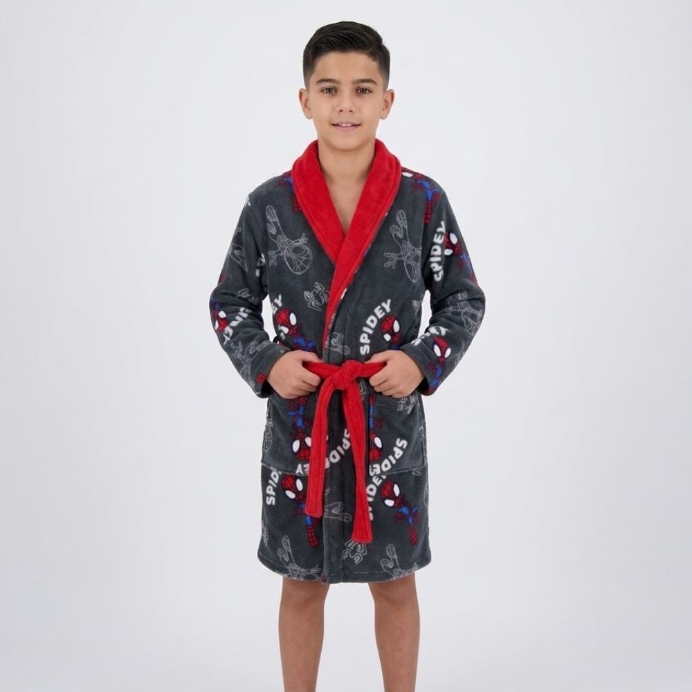 Roupão Infantil G Microfibra Disney - Spidey