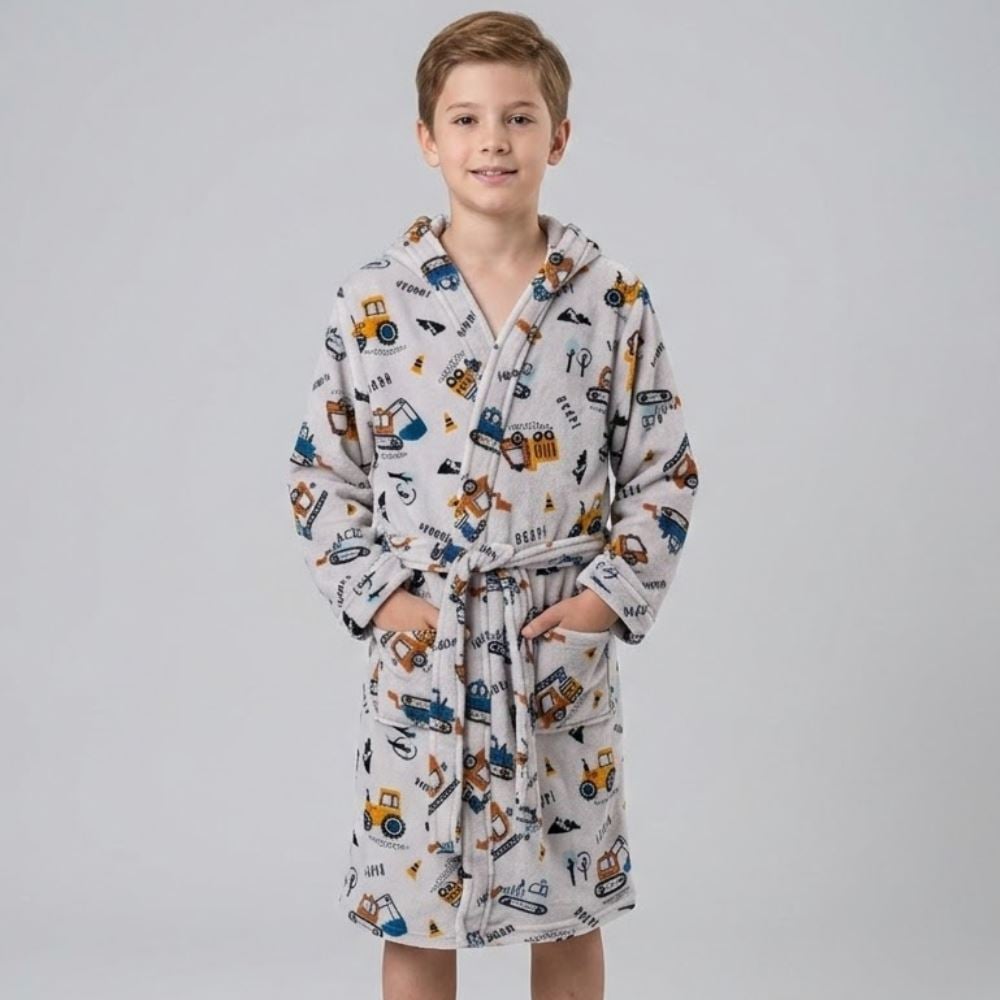 Roupão Infantil G Microfibra Lumini Havan Kids - Máquinas