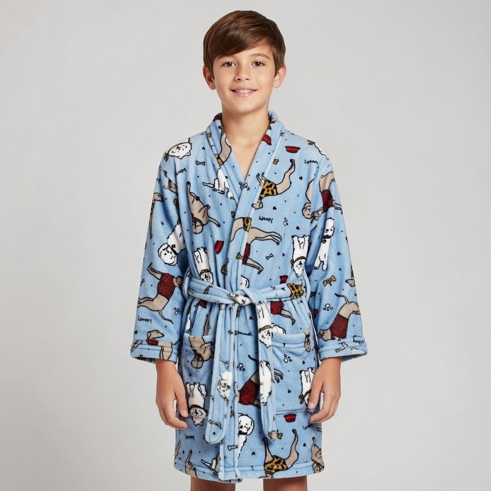 Roupão Infantil G Microfibra Lumini Havan Kids - Animais