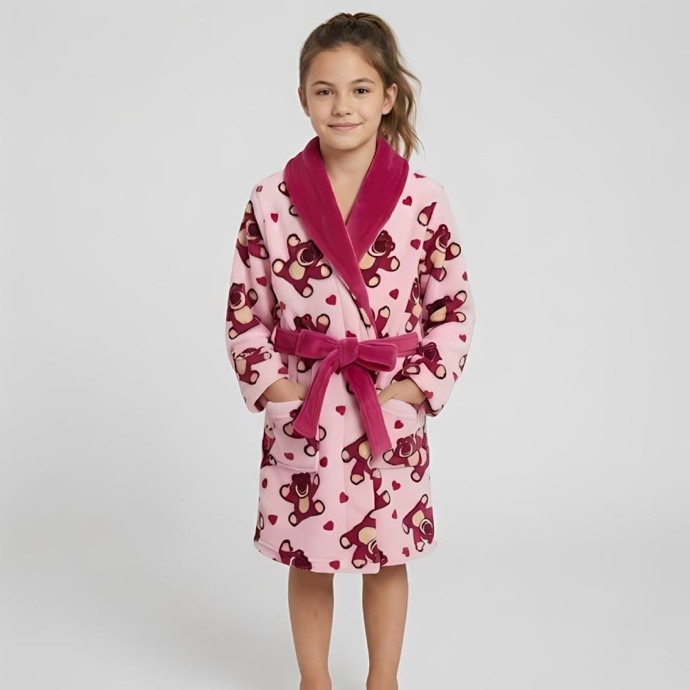 Roupão Infantil m Microfibra Disney - Lotso