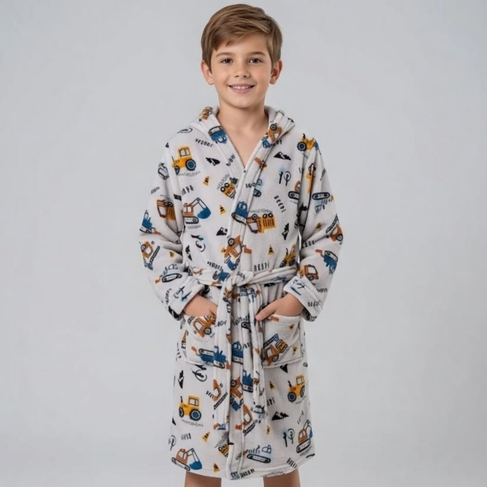 Roupão Infantil m Microfibra Lumini Havan Kids - Máquinas