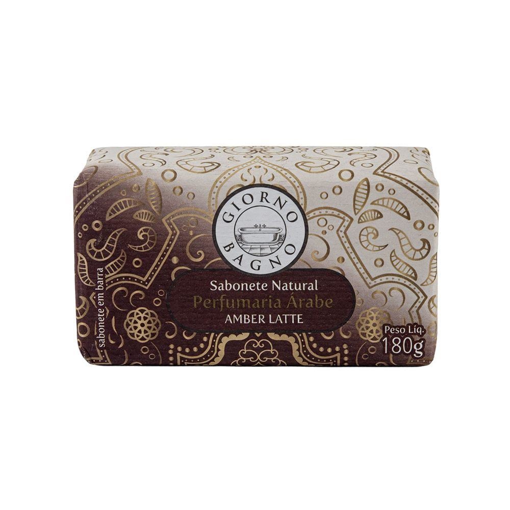 Sabonete Natural Giorno Bagno 180G - Amber Latte