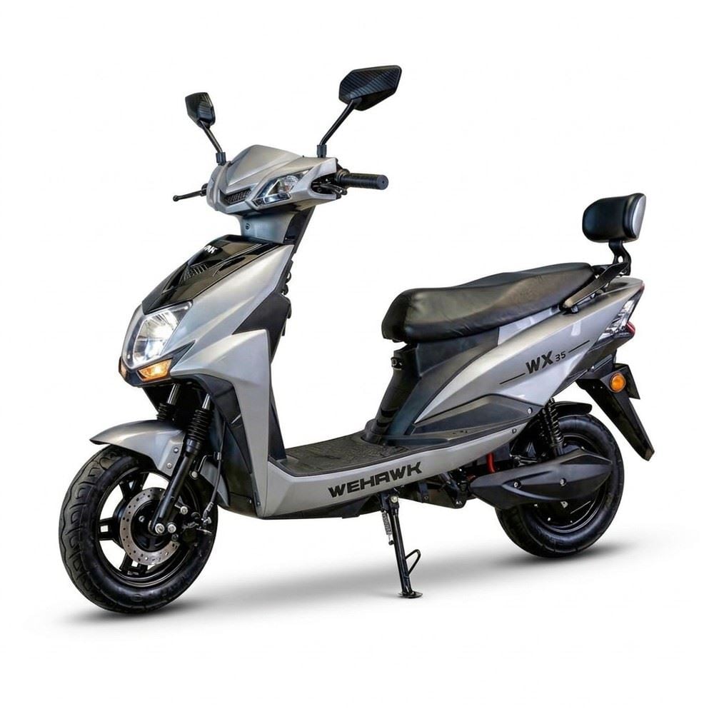 Scooter Eletrica Wehawk Wx-35 1000W Bateria 60V 20Ah Litio - Cinza
