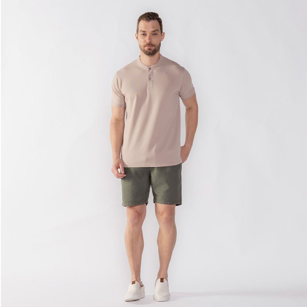 Short Masculino Com Textura Thing Verde 19-0309