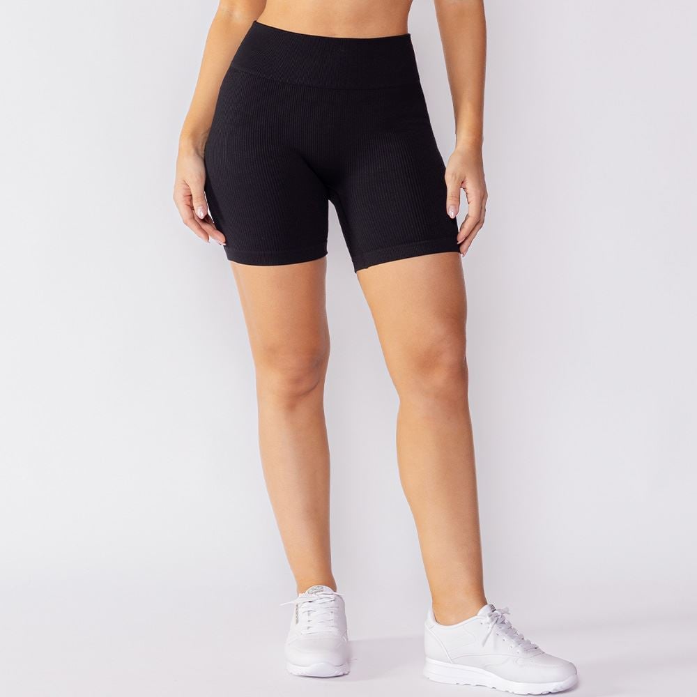 Short Fitness Feminino Sem Costura Scream Preto