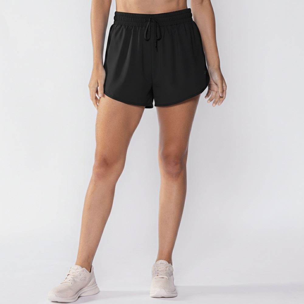 Short Fitness Feminino Duplo Tactel Scream Preto